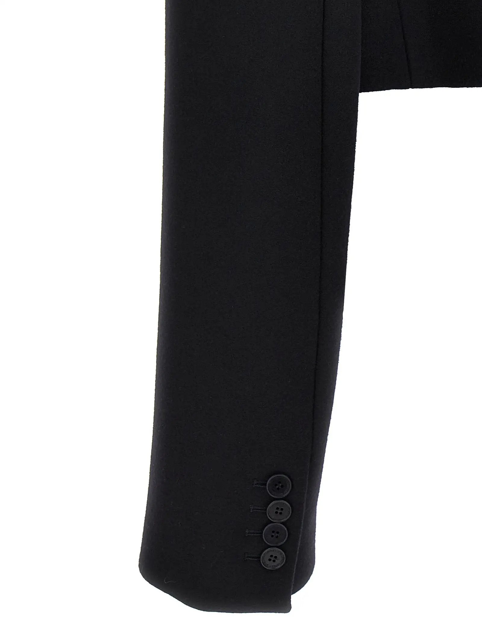 Stella McCartney Black Wool Full-Length Jacket