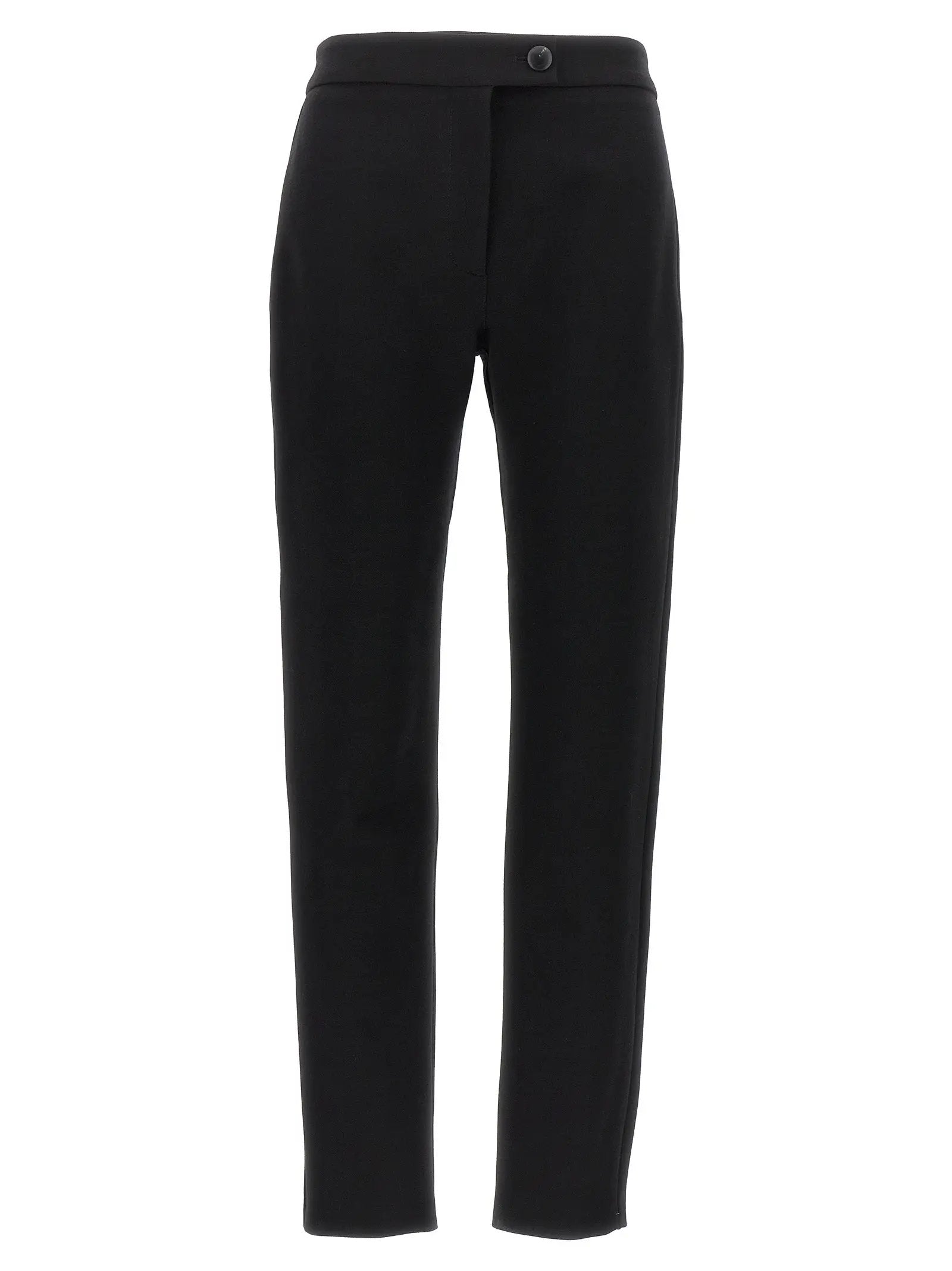 Ferragamo Black Elastane Skinny Pants