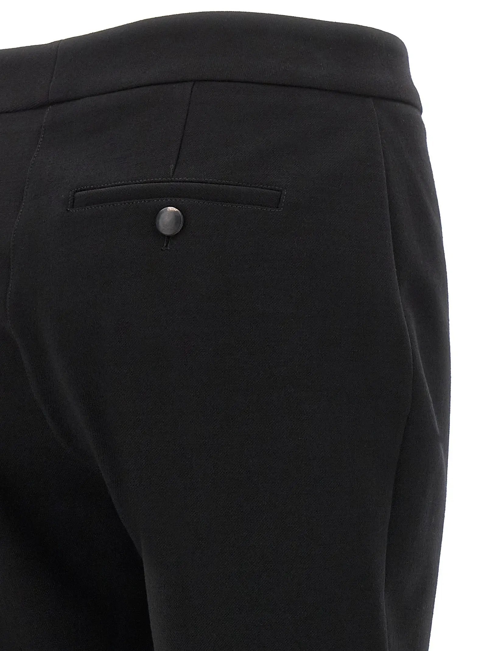 Ferragamo Black Elastane Skinny Pants