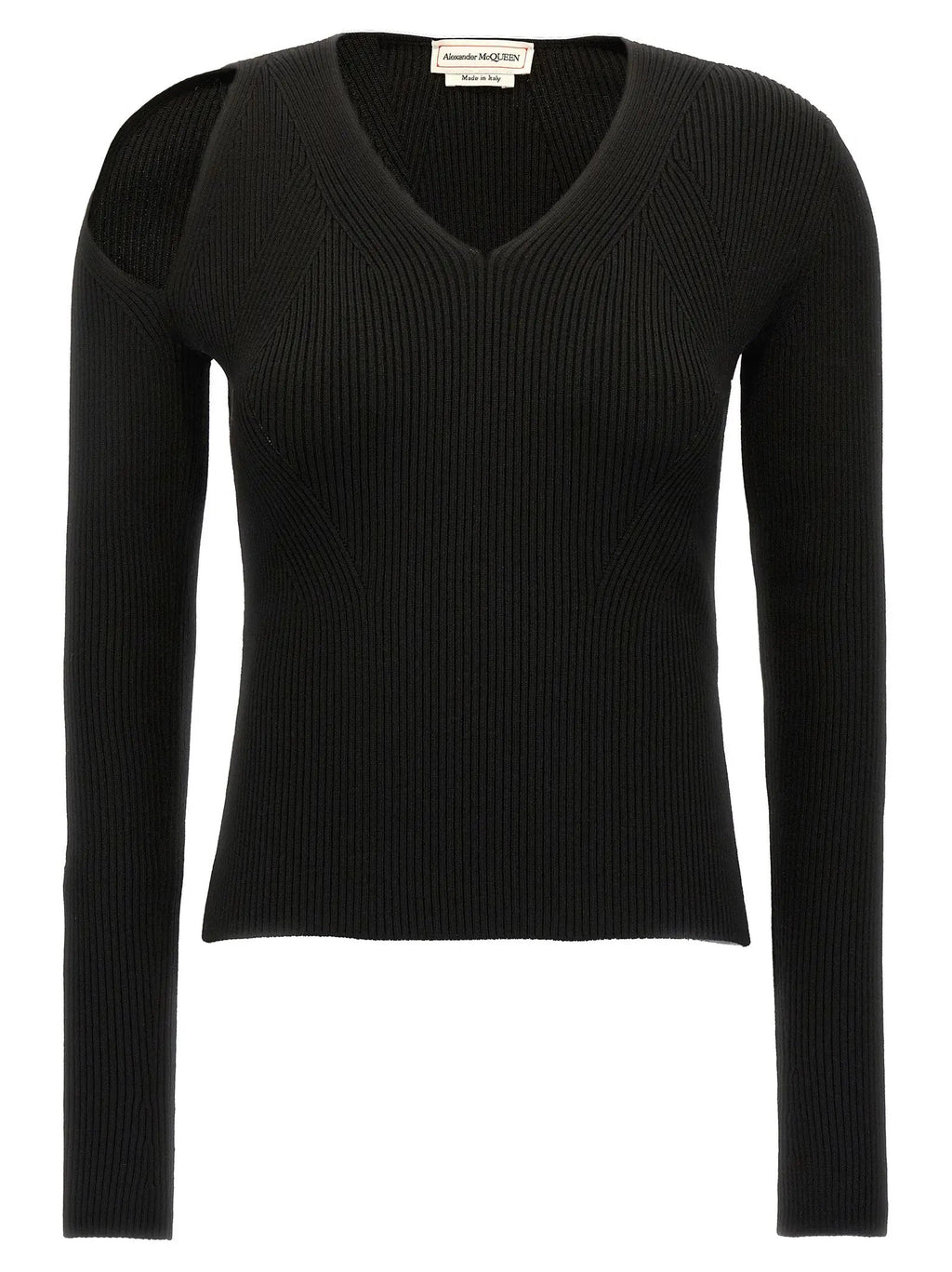 Alexander McQueen Black Wool Cardigan