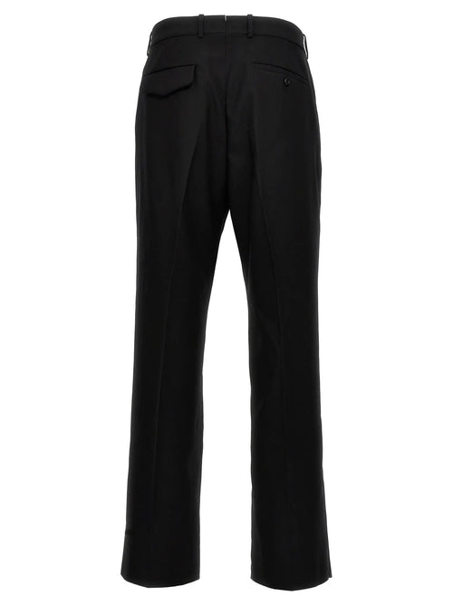 Pantalon habillé en laine noire Alexander McQueen