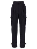 Alexander McQueen Blue Wool Cargo Pants