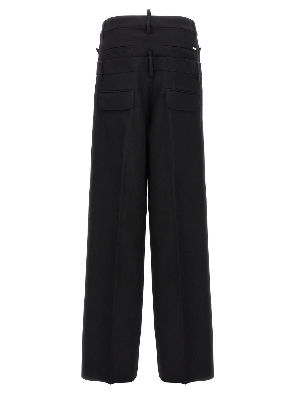 Dsquared² Black Virgin Wool Dress Pants