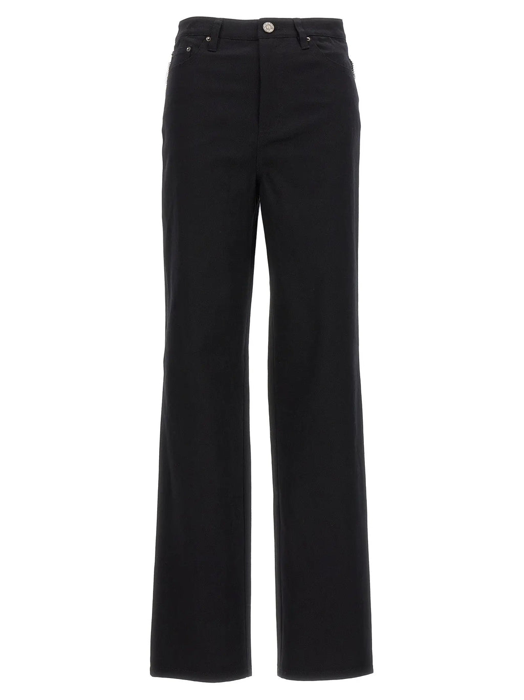 ROTATE BIRGER CHRISTENSEN Black Cotton High-Waisted Jean