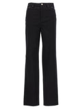 ROTATE BIRGER CHRISTENSEN Black Cotton High-Waisted Jean