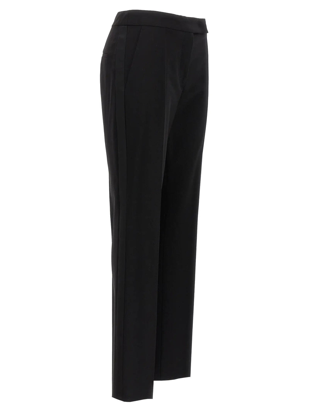 Max Mara Black Virgin Wool Dress Pants