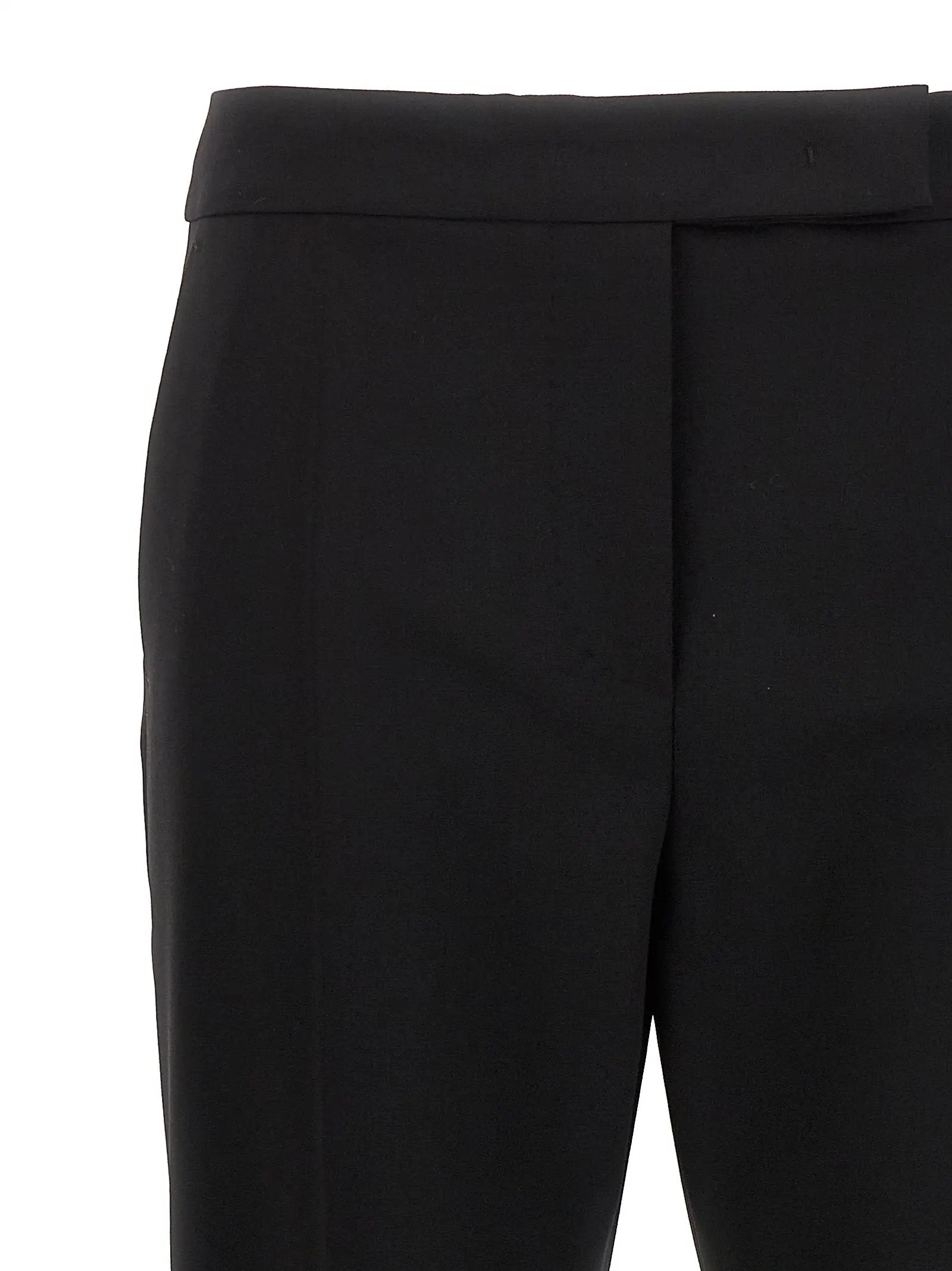 Max Mara Black Virgin Wool Dress Pants