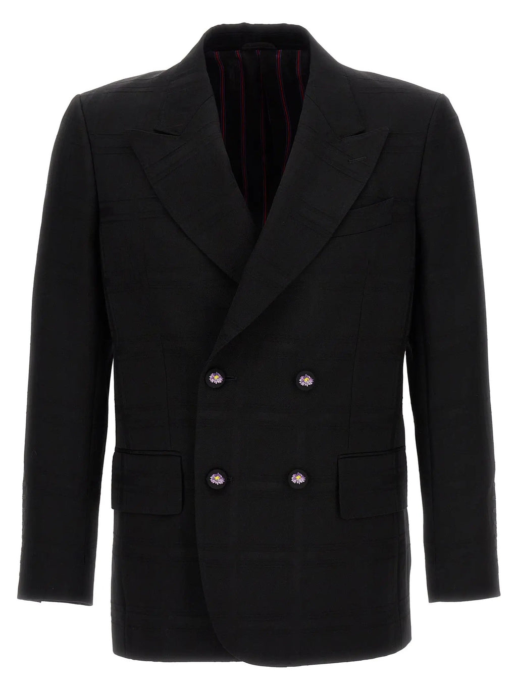 Etro Black Virgin Wool Blazer