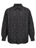 Palm Angels Gray Polyamide Shell Jacket