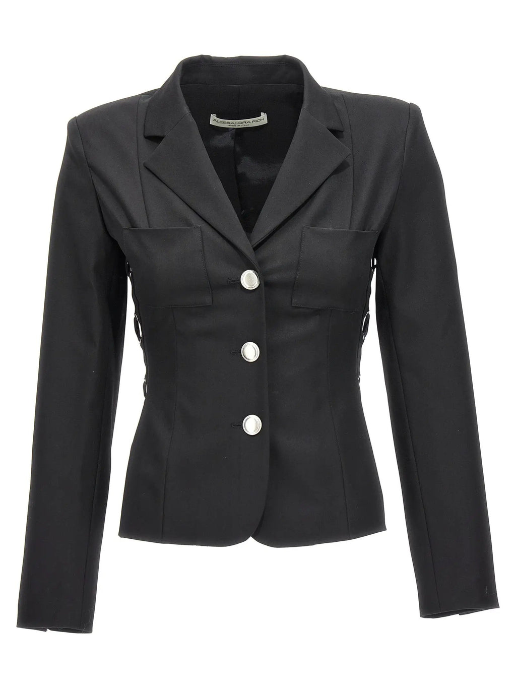 Alessandra Rich Black Wool Blazer
