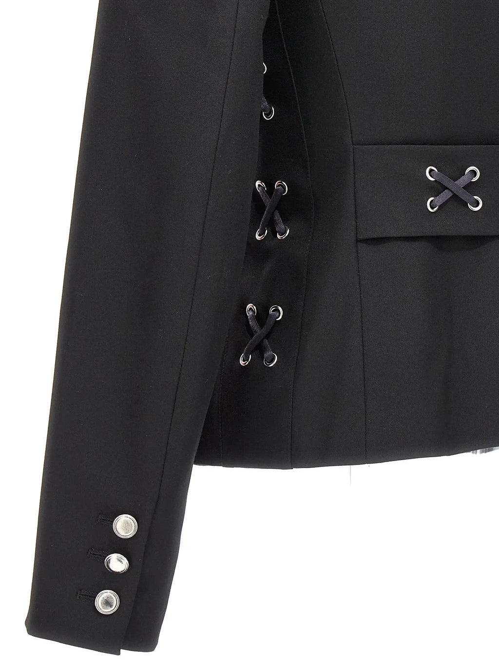 Alessandra Rich Black Wool Blazer