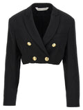 Palm Angels Black Polyester Blazer