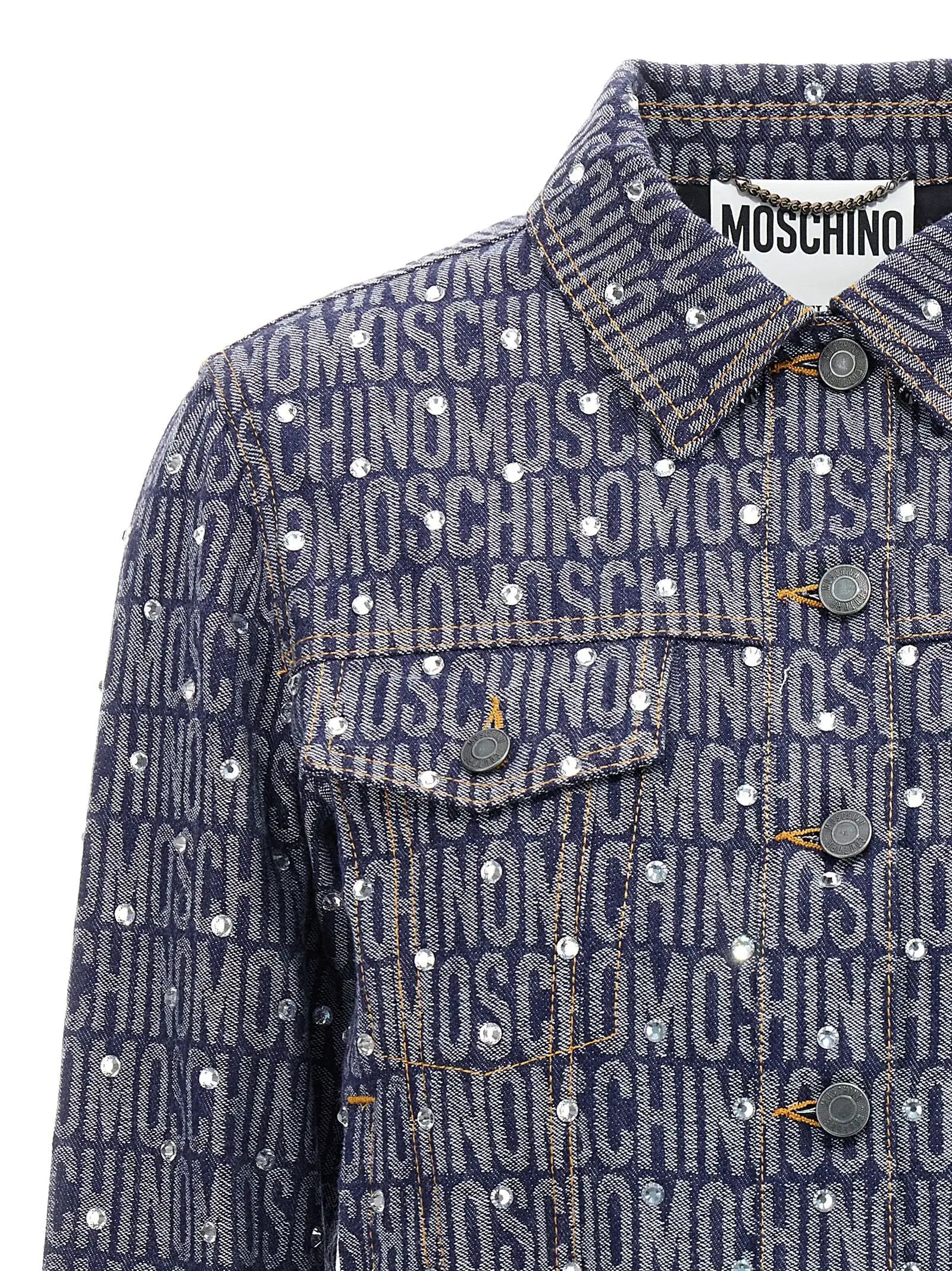 Moschino Blue Cotton Denim Jacket