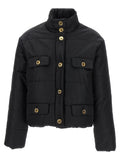 Moschino Black Polyamide Full-Length Jacket