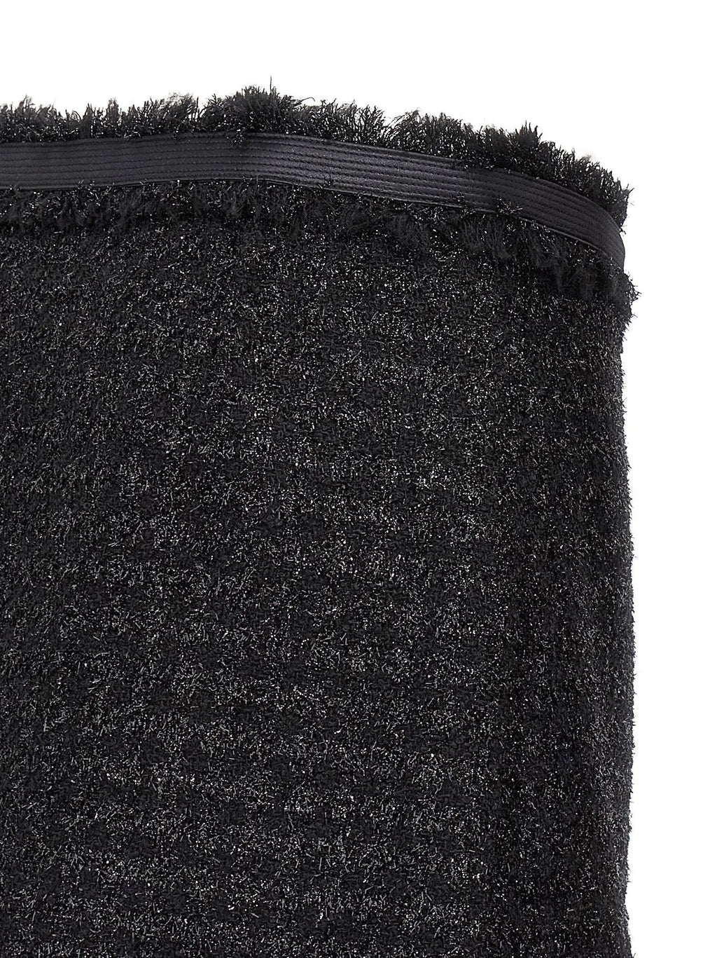 Versace Black Virgin Wool Long Skirt