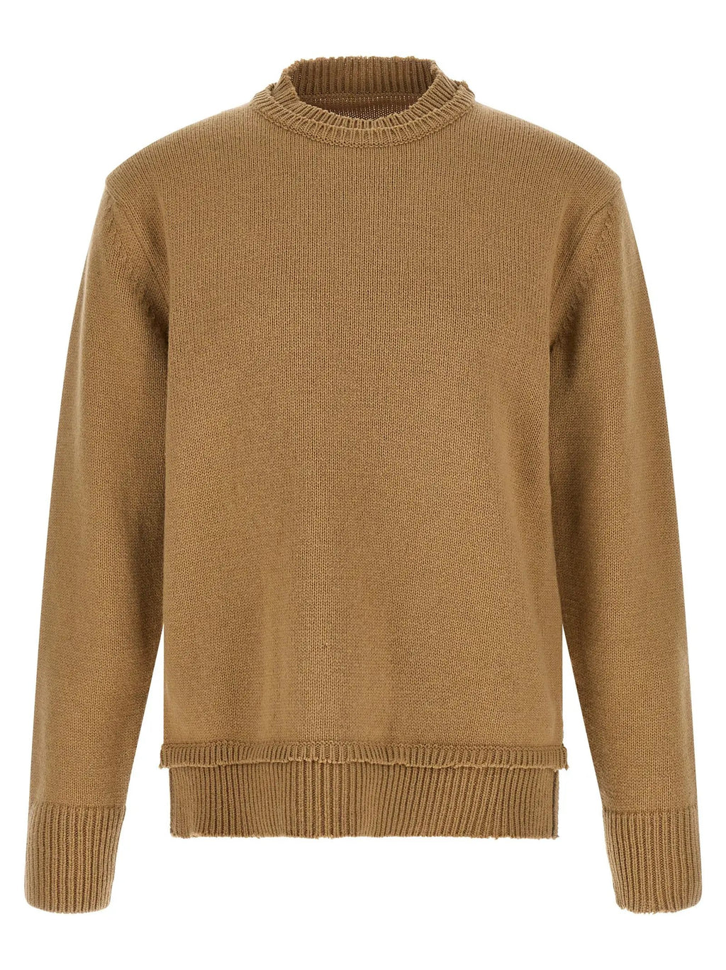 Maison Margiela Beige Wool Cardigan