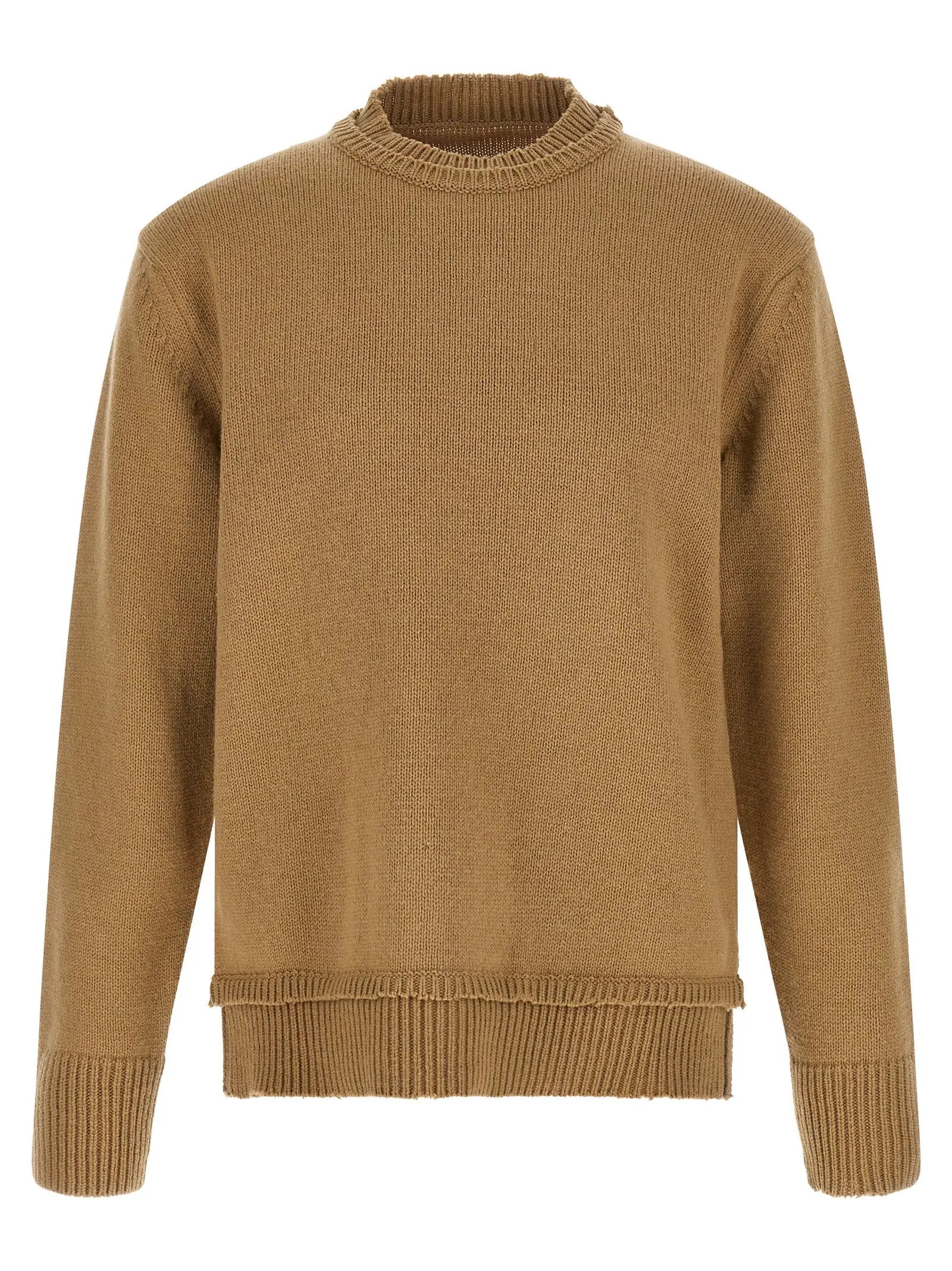 Maison Margiela Beige Wool Cardigan