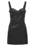 Maison Margiela Black Acetate Short Dress