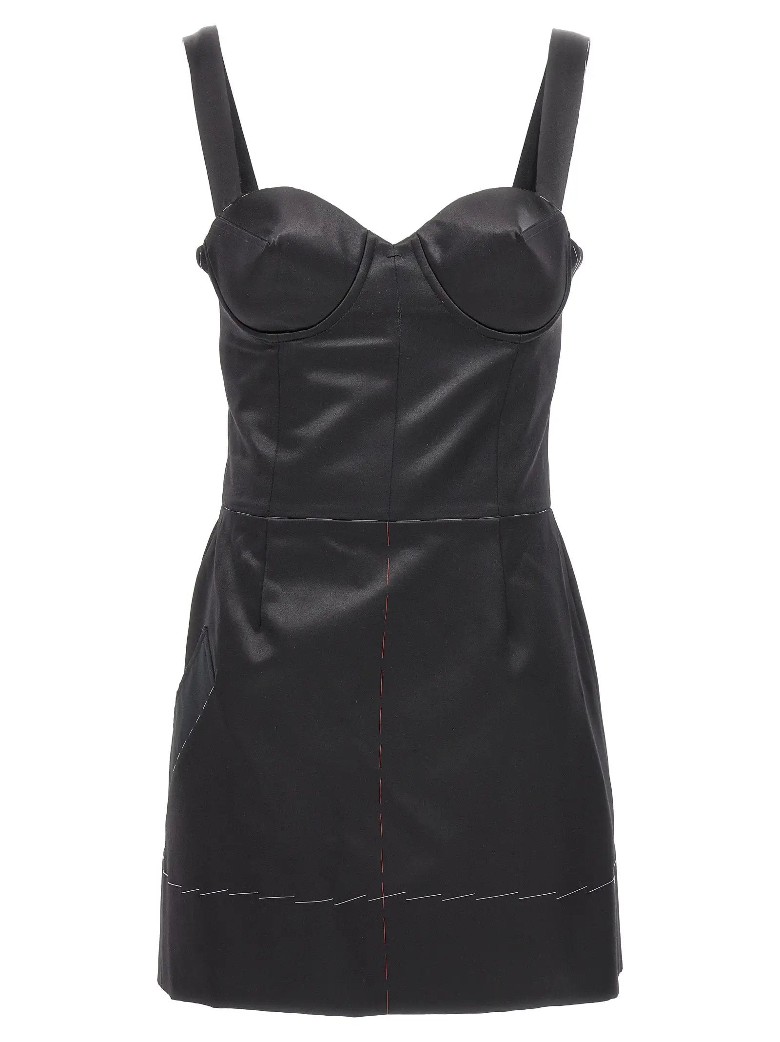 Maison Margiela Black Acetate Short Dress