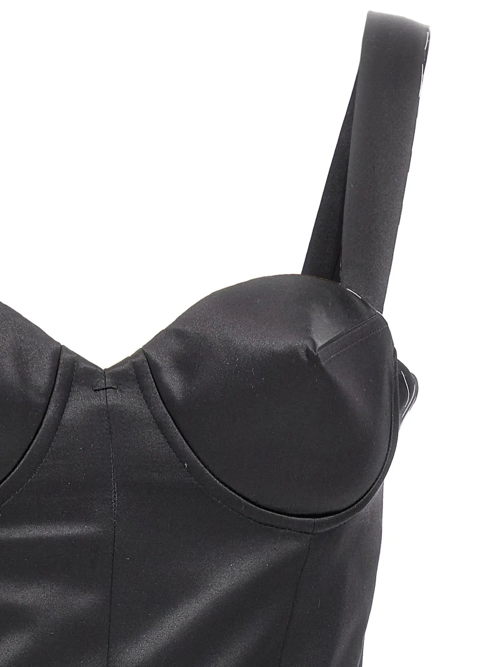Maison Margiela Black Acetate Short Dress