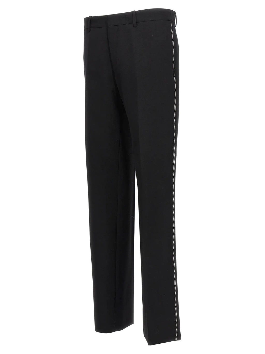 Off-White Black Virgin Wool Dress Pants