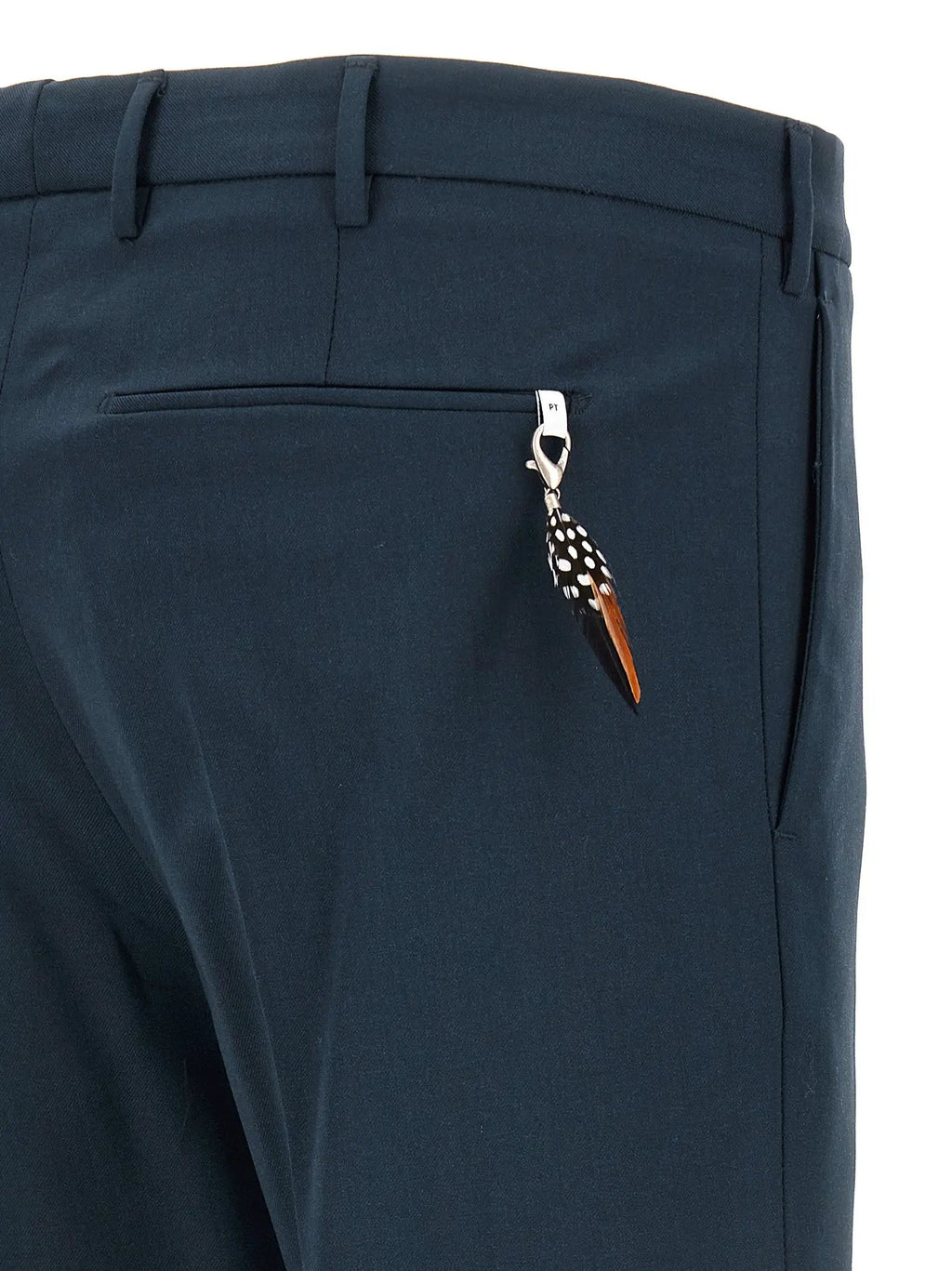 PT Torino Blue Virgin Wool Dress Pants