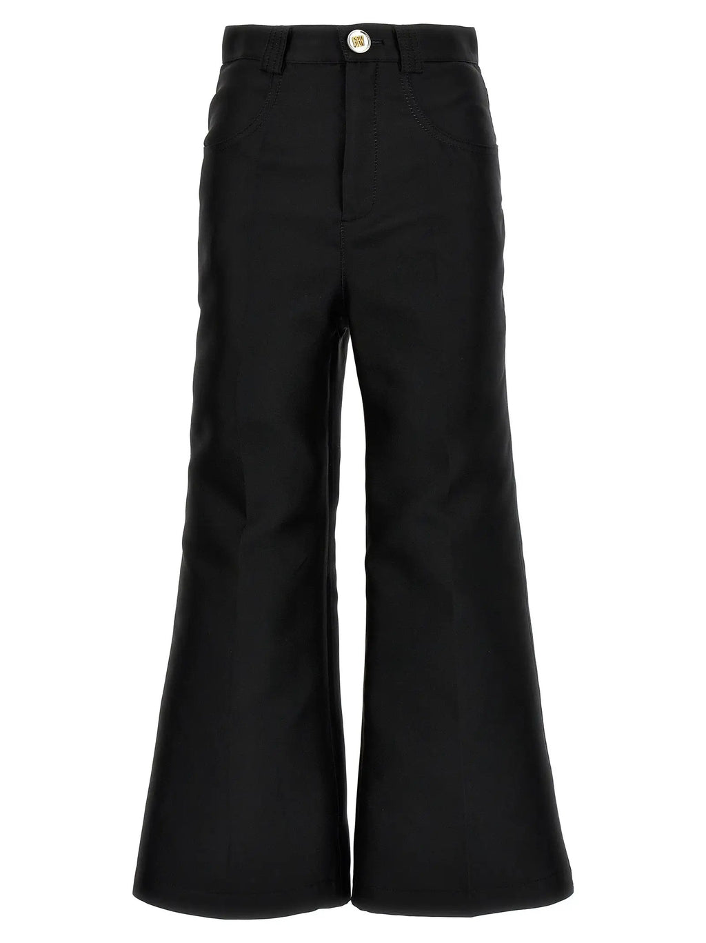Giambattista Valli Black Polyester Flared Pants