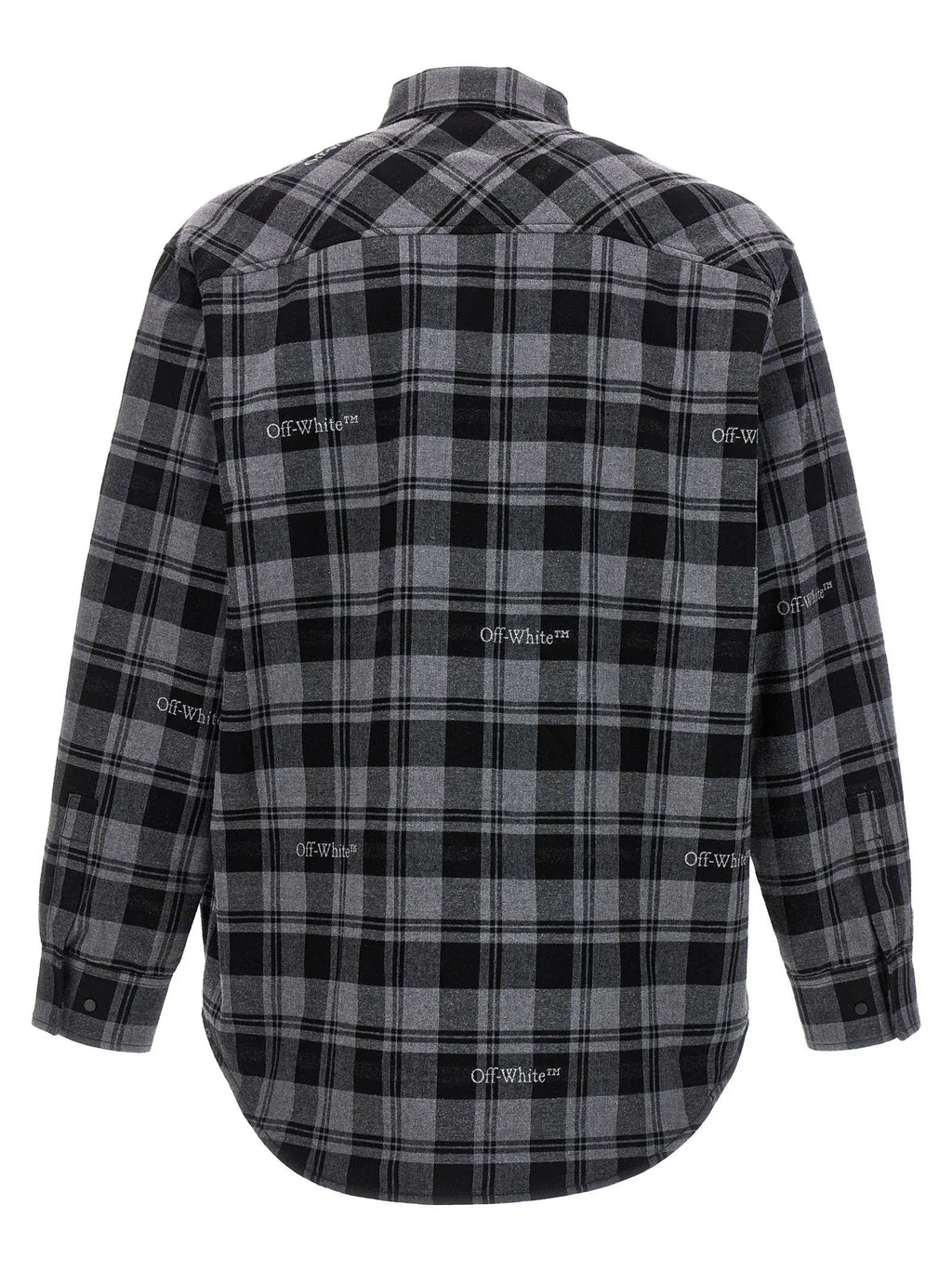 Off-White Gray Cotton Shell Jacket
