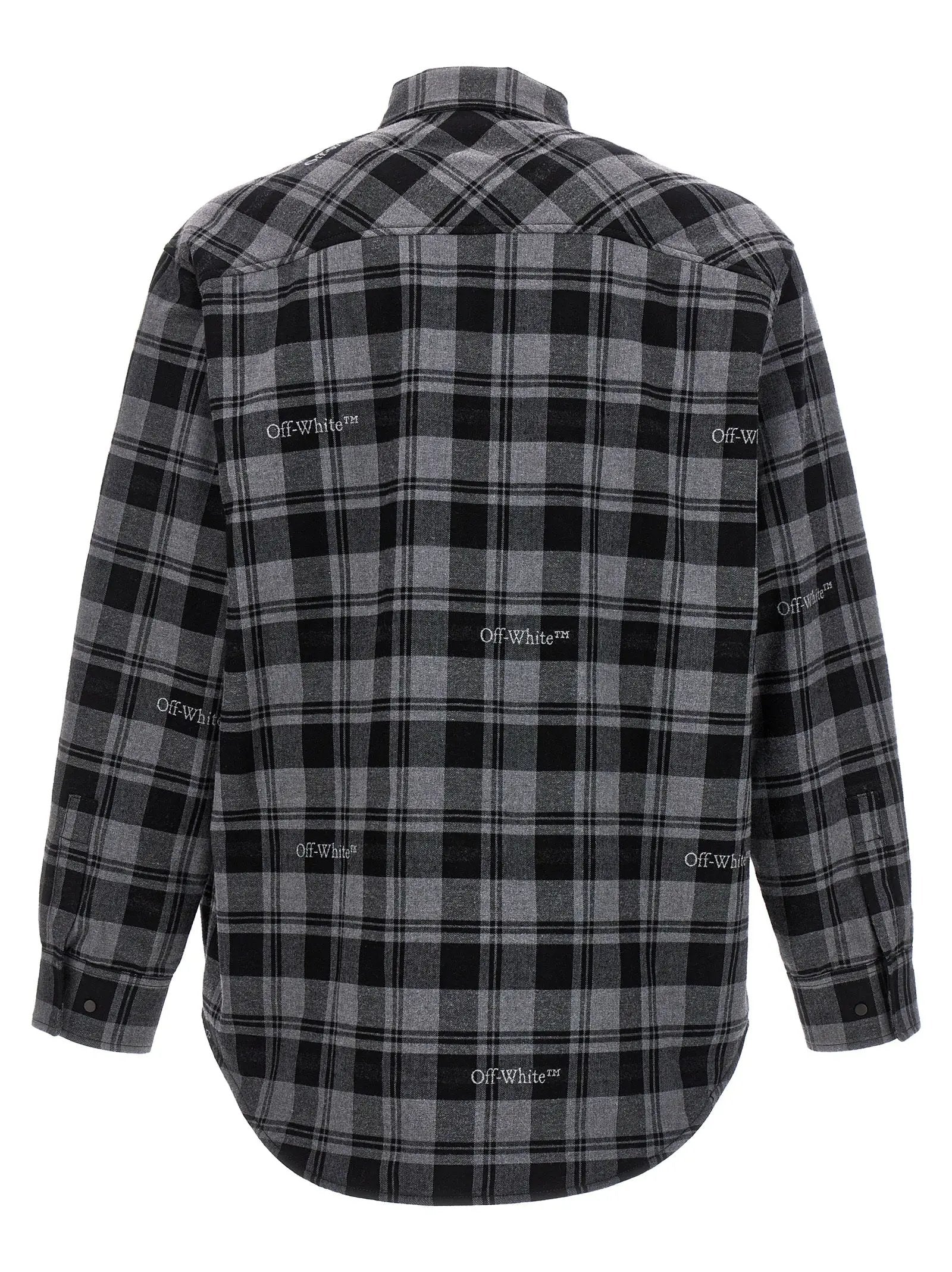 Off-White Gray Cotton Shell Jacket