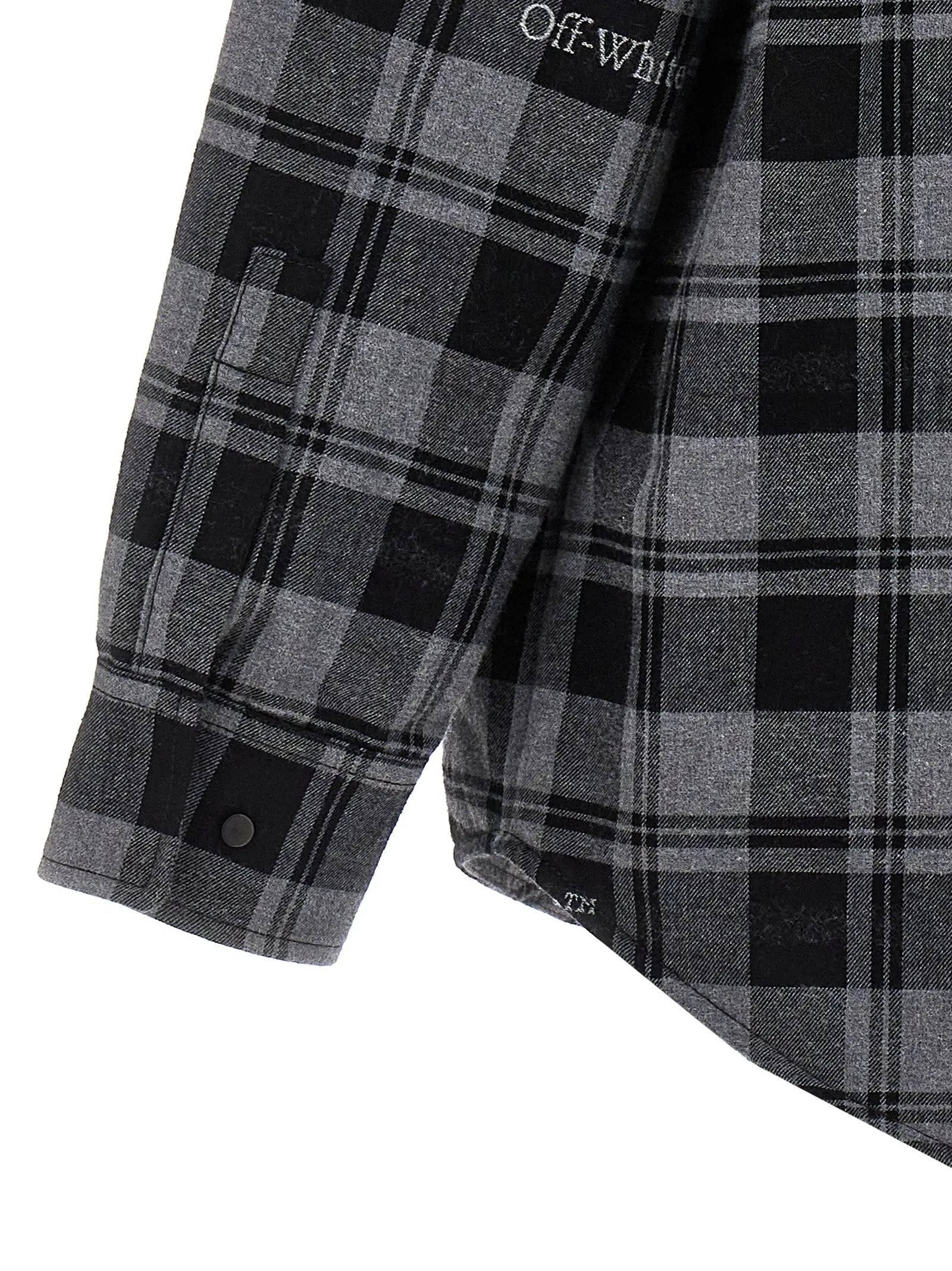 Off-White Gray Cotton Shell Jacket