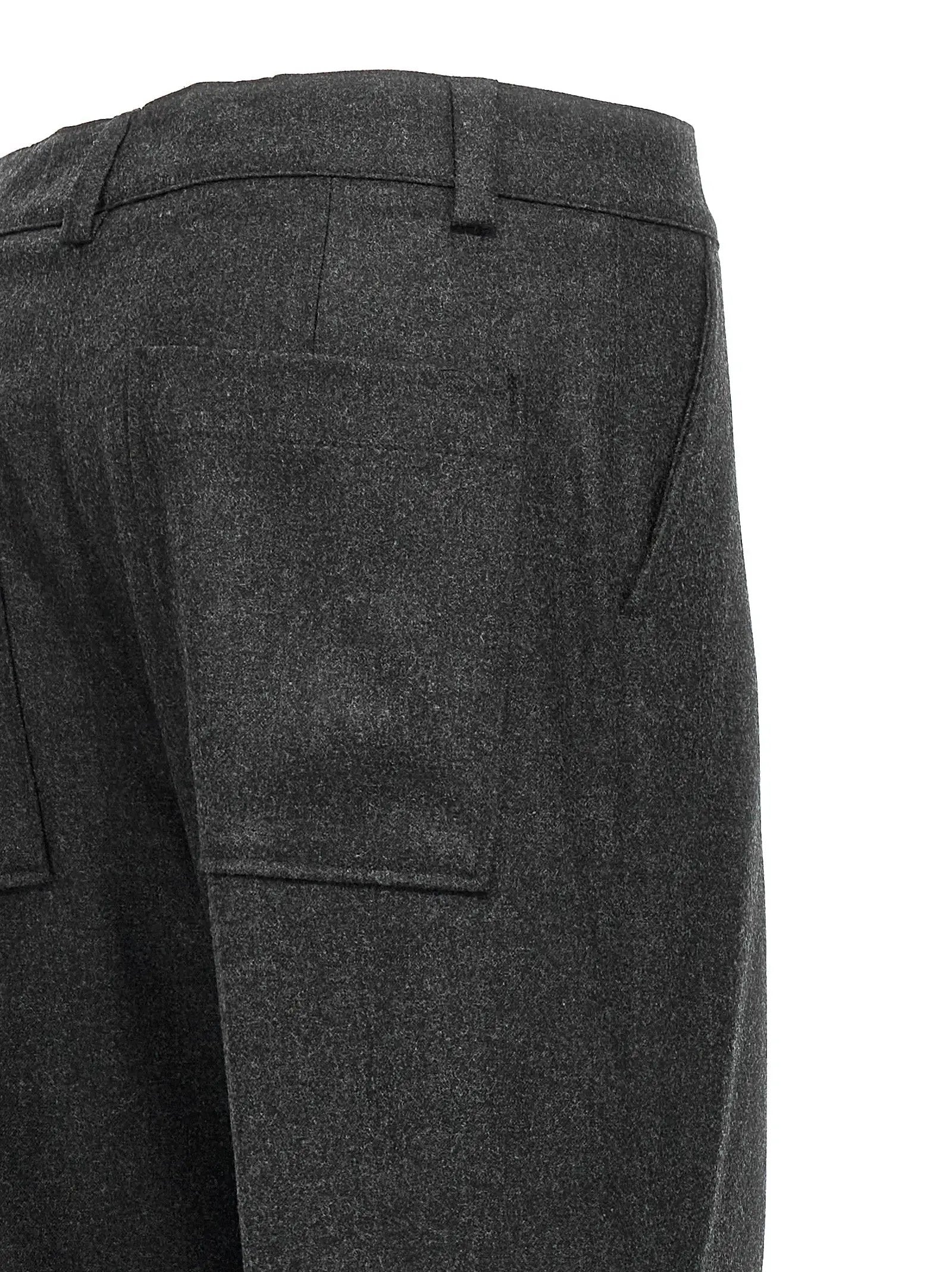 P.A.R.O.S.H. Gray Virgin Wool Cargo Pants