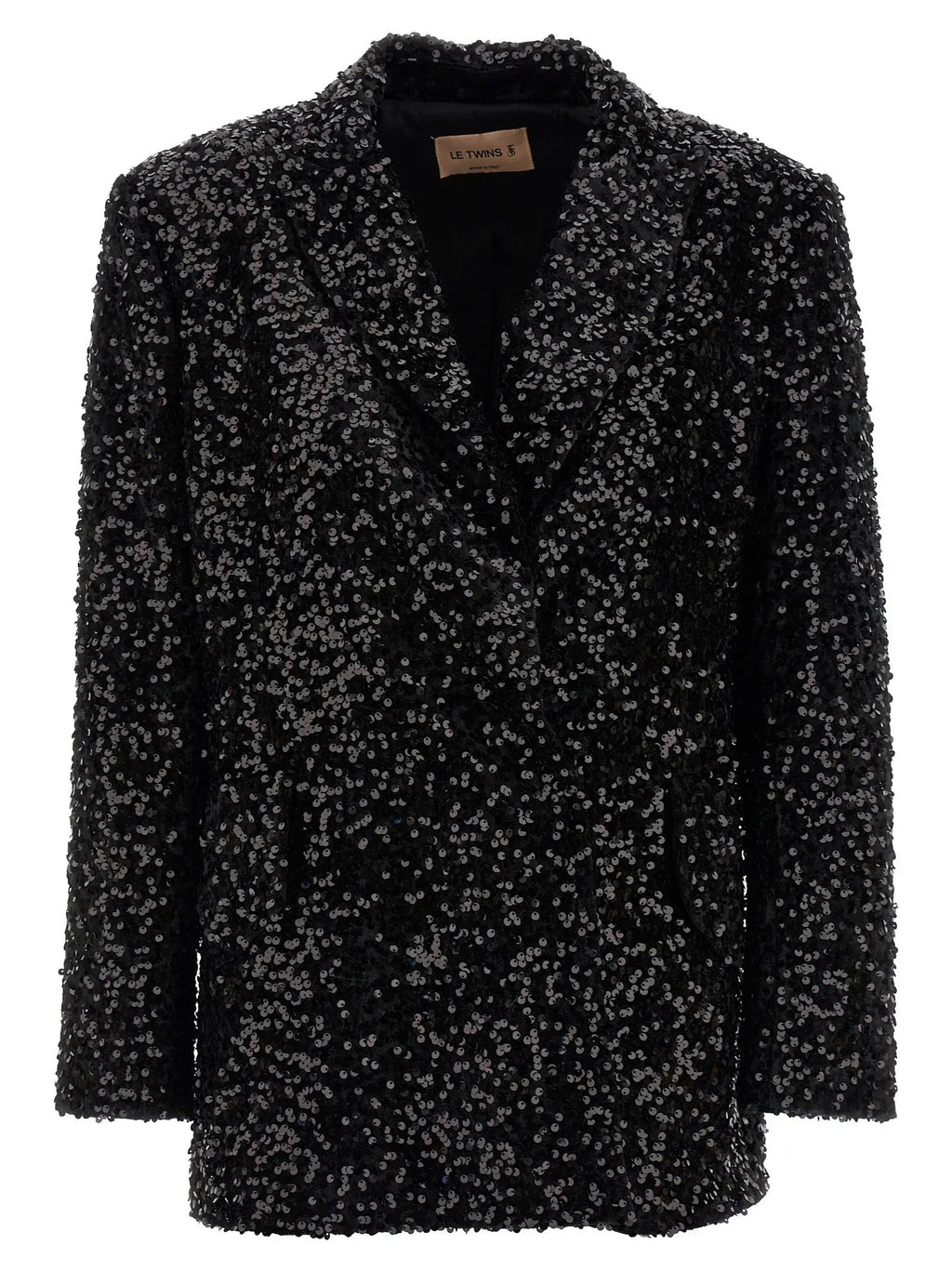 LE TWINS Black Polyester Blazer