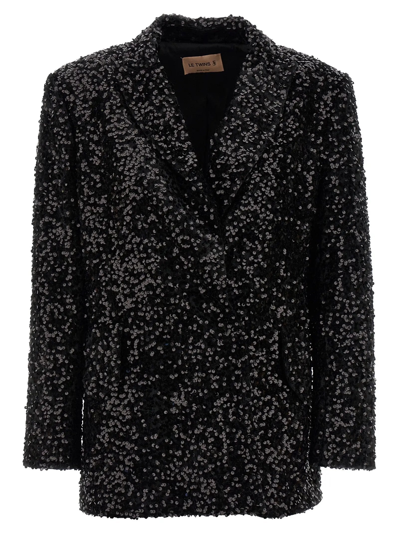 LE TWINS Black Polyester Blazer
