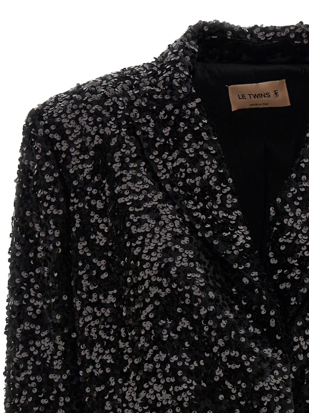 LE TWINS Black Polyester Blazer