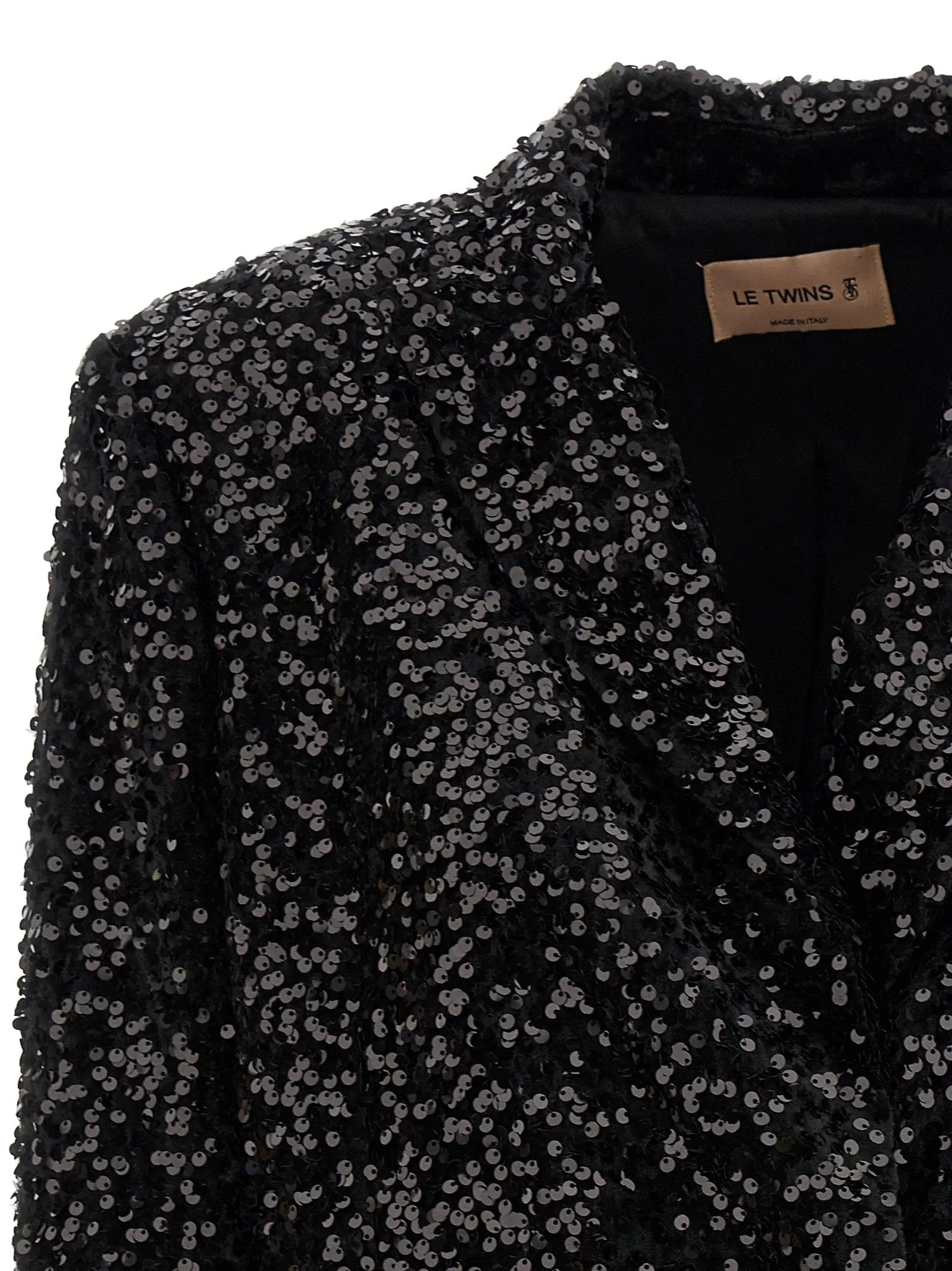 LE TWINS Black Polyester Blazer