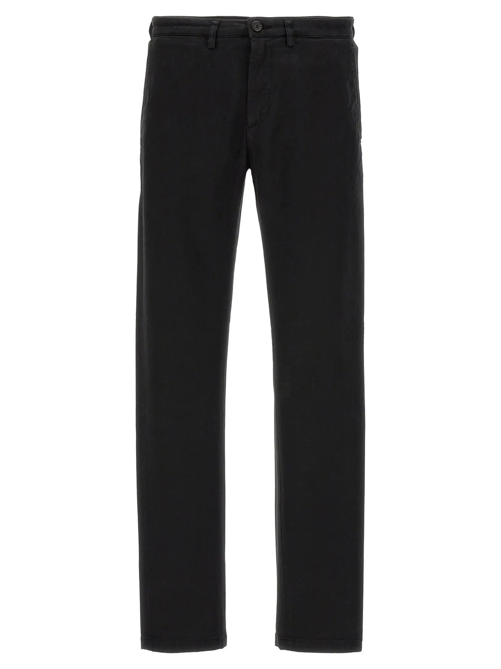 Department 5 Black Cotton Casual Pants