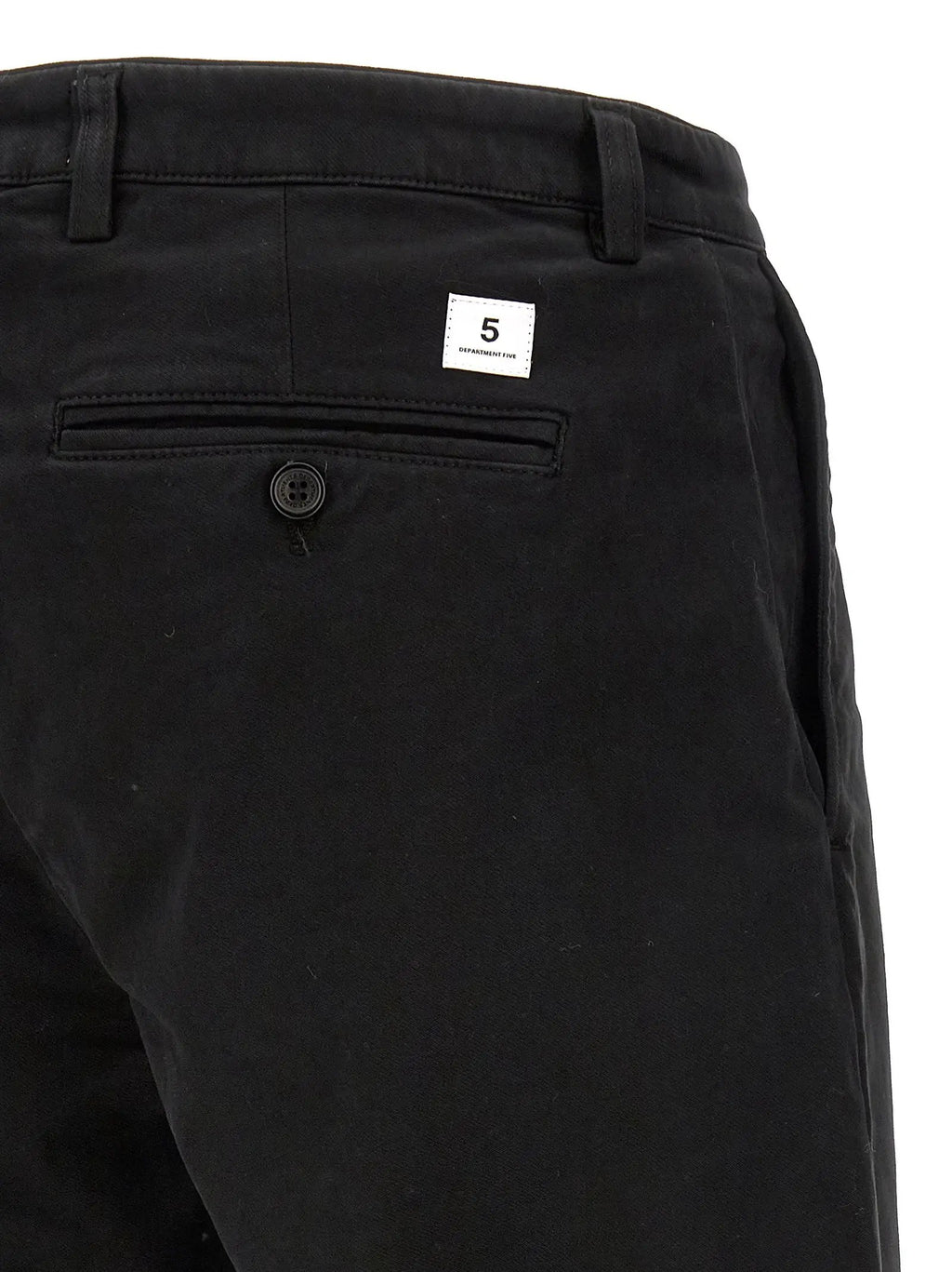 Department 5 Black Cotton Casual Pants