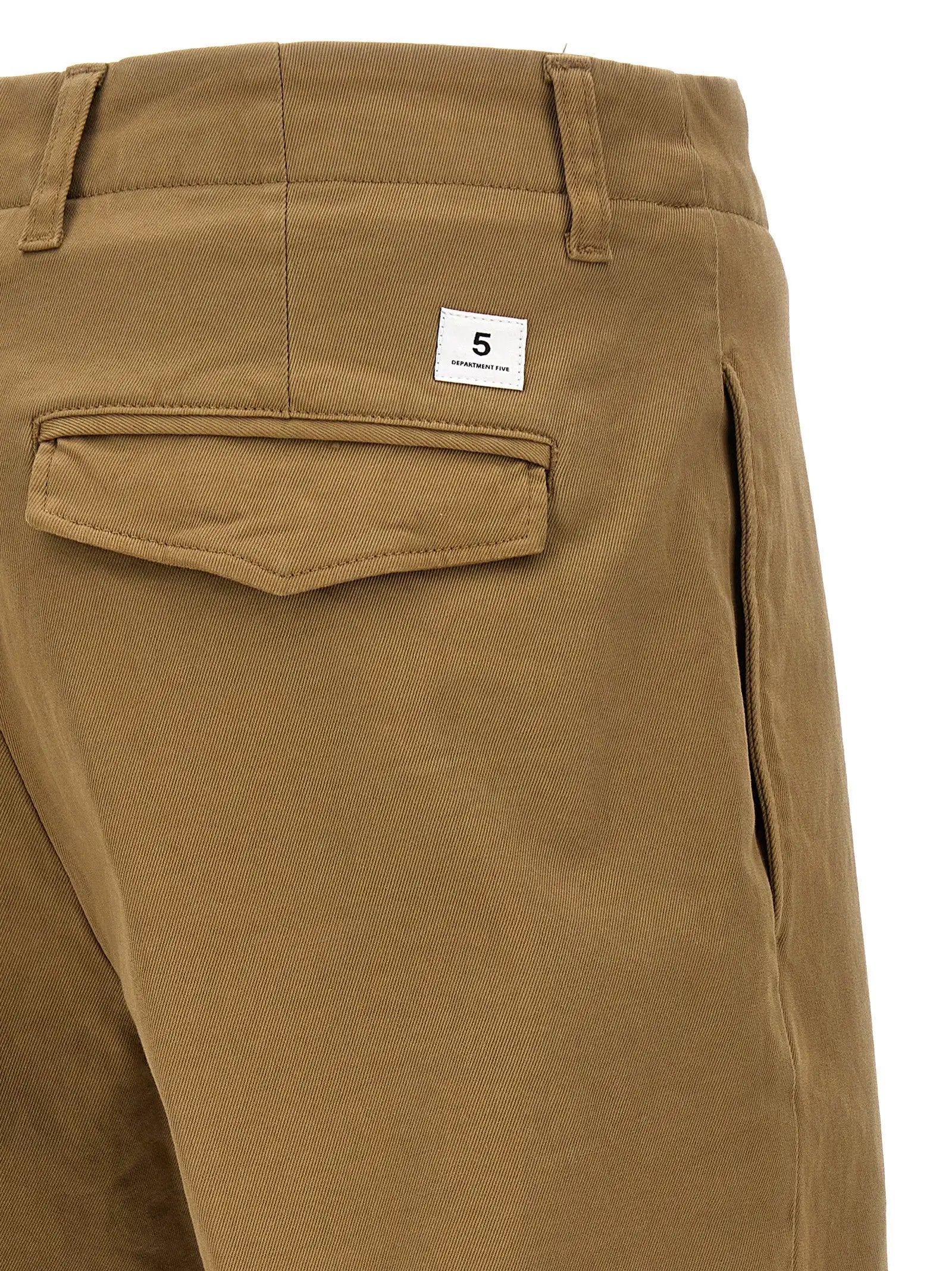 Department 5 Beige Cotton Casual Pants