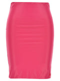 The Attico Fuchsia Polyamide Long Skirt