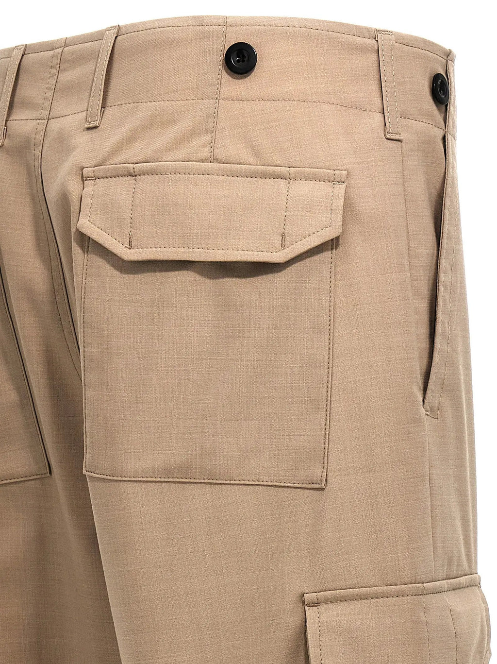 Department 5 Beige Polyester Cargo Pants