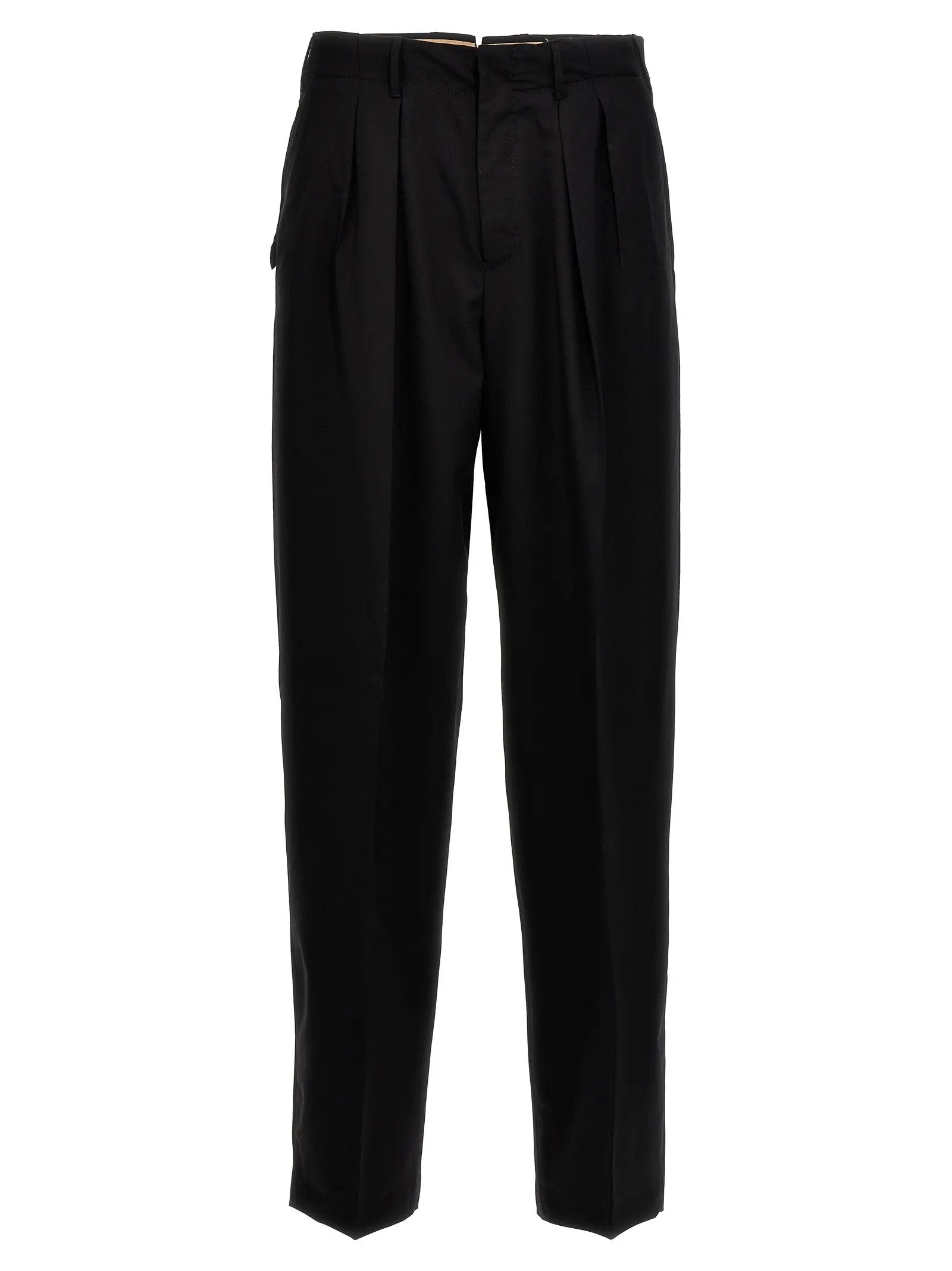 PT Torino Black Virgin Wool Dress Pants