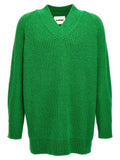 Jil Sander Bicolor Cotton Cardigan