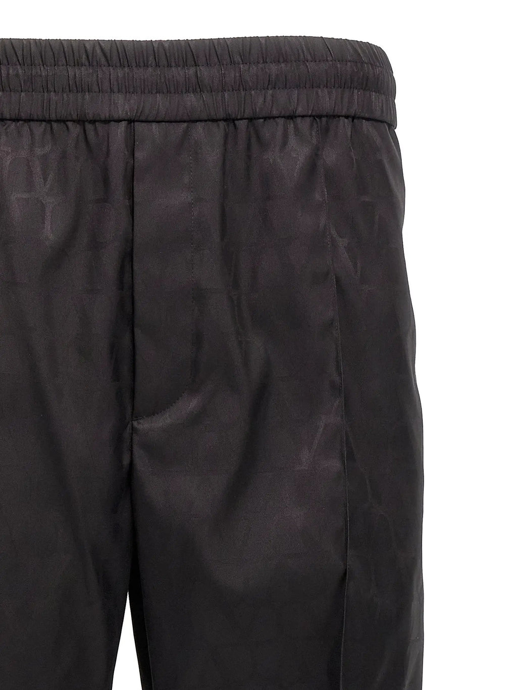 Valentino Garavani Black Polyamide Casual Pants