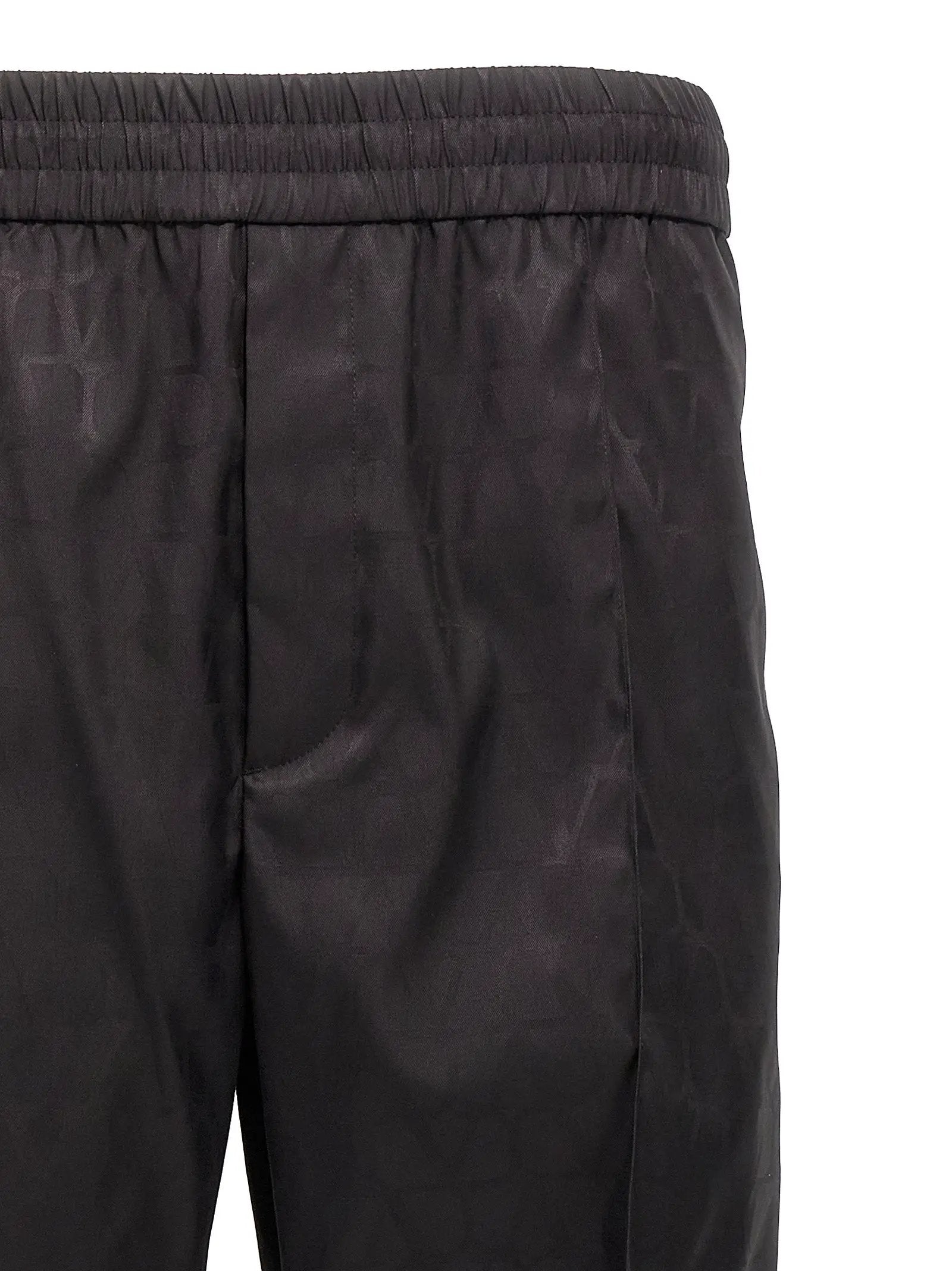 Valentino Garavani Black Polyamide Casual Pants