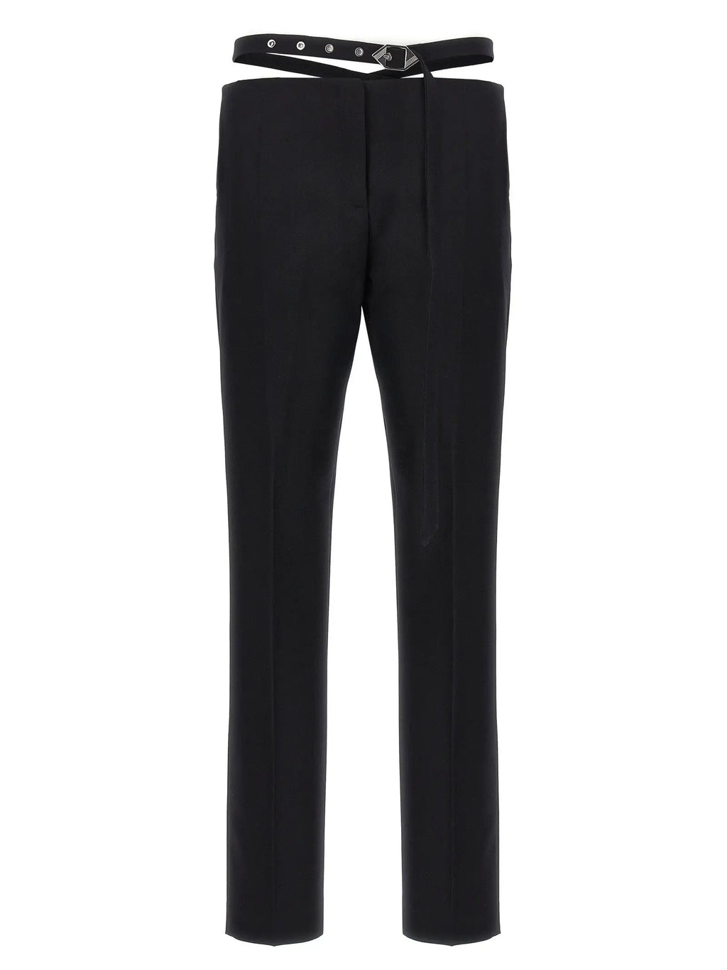 The Attico Black Virgin Wool Dress Pants