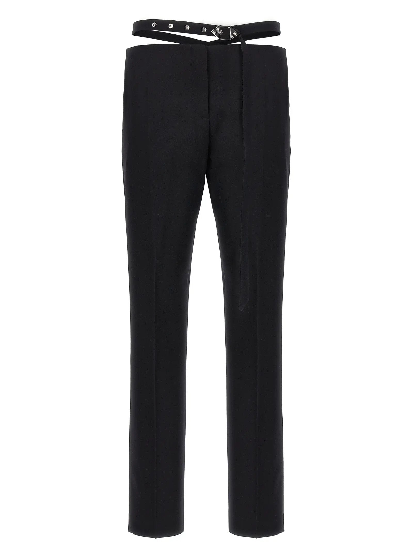 The Attico Black Virgin Wool Dress Pants