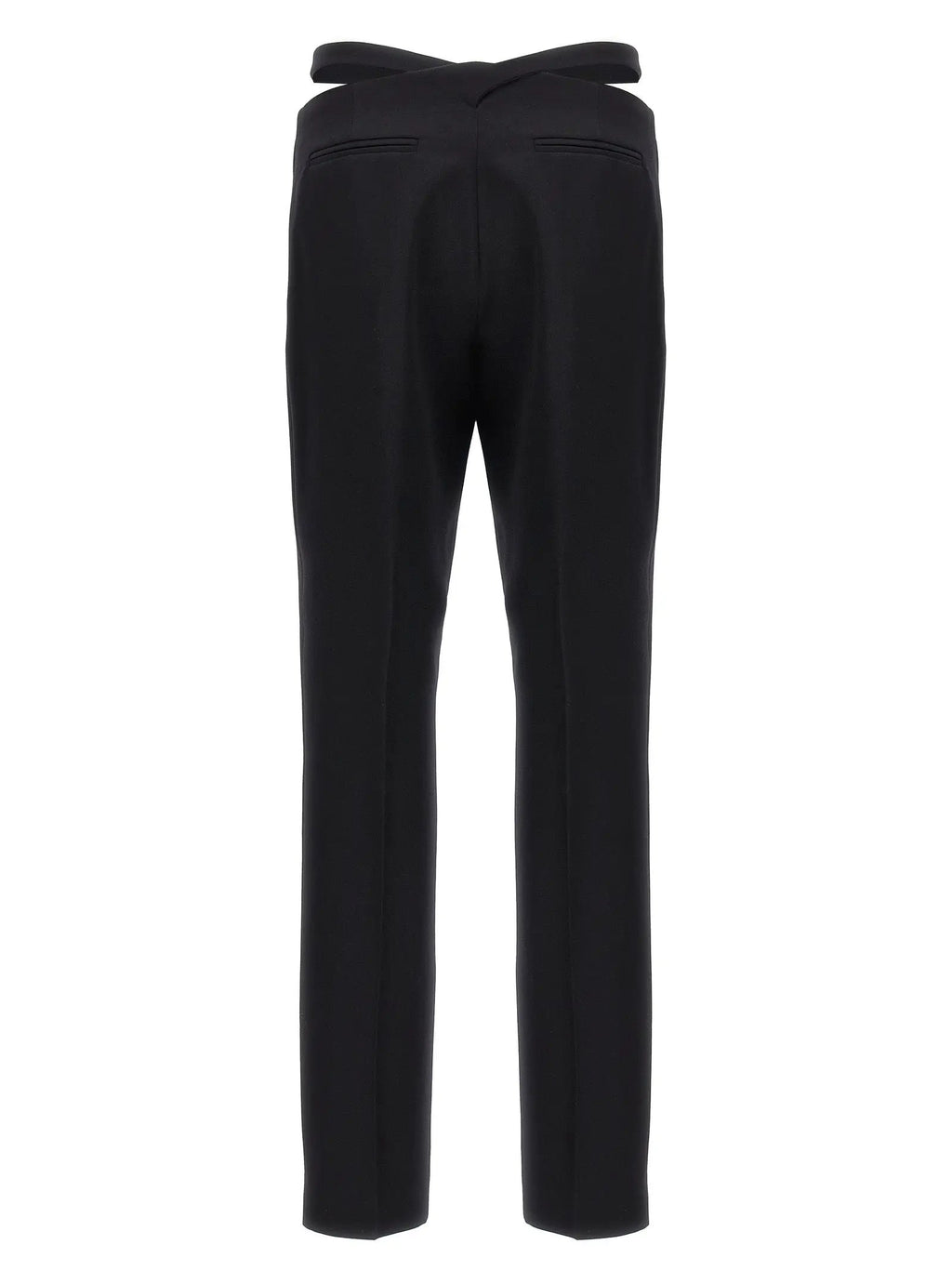 The Attico Black Virgin Wool Dress Pants