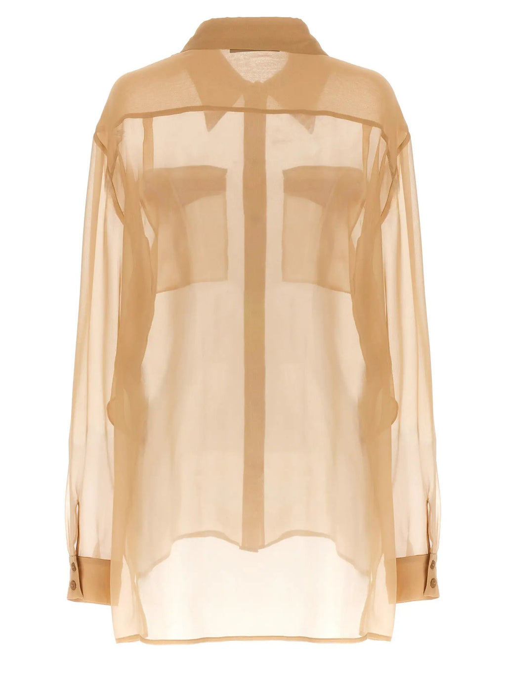 Alberta Ferretti Beige Silk Blouse