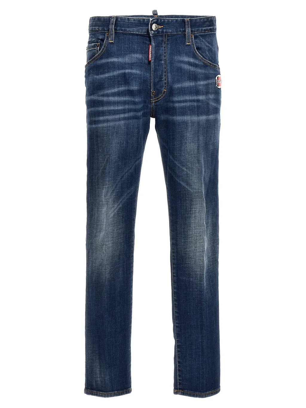 Dsquared² Blue Cotton Relaxed Fit Jeans