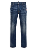 Dsquared² Blue Cotton Relaxed Fit Jeans